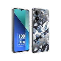 Ceptecepnet İnfinix Note 30 İle Uyumlu Özel Tasarım Baskılı Kamera Korumalı Şeffaf Telefon Kılıfı 5