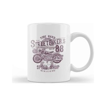 Street Bikers Speed Shop Kupa Bardak Porselen Karışık