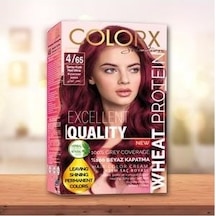 Colorx Saç Boyası Tekli Set - 4.65 ŞARAP KIZILI