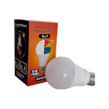 9W Gün Işığı Led + Rgb Led Ampul
