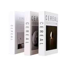 3'lü Cereset Dekoratif Kitap Kutu