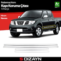 S-Dizayn Nissan Navara Kapı Koruma Çıtası Krom 2006-2015