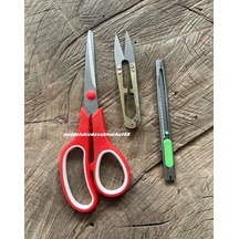 Clr Eko Makas Seti Makas Maket Bıçağı Kumaş Makası Kagıt Makası 3 Lü Set