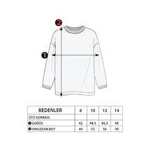 Toontoy Kız Çocuk Kanguru Cepli Baskılı Sweatshirt Yeşil