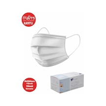 Melantis Medikal 3 Katlı Telli Meltblownlu Cerrahi Maske Beyaz 3 x 50'li