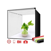 LED Işıklı 40 x 40 CM Profesyonel Fotoğraf Ürün Çekim Çadırı