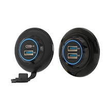 Qyouth Usb Telefon Şarj Cihazı Qc3.0 Modifiye Hızlı Şarj 30w Hd Araba İçin
