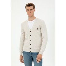 U.s. Polo Assn. Erkek Taş Melanj Hırka Triko 50288878-vr225 Taş Melanj