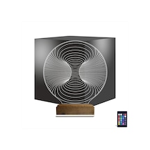Luvivia Geometrik Dekoratif 3d Lamba - Masa Gece Lambası V11 Şeffaf