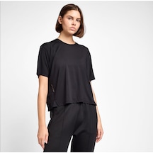 Lescon 25b-2054 Antrenman Kısa Kol Kadın T-shirt Siyah