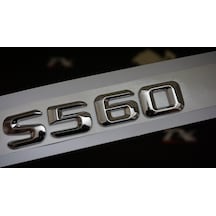 Maybach S560 Bagaj Krom Metal 3M 3D Yazı Logo