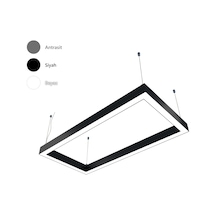 Dikdörtgen Modern Led Avize Linear Simit Armatür Lineer Dikdörtgen Modern Led Avize Linear Simit Armatür Lineer