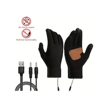 Willowhaven Akıllı Sıcaklık Kontrollü Elektrikli Eldivenler, Çift Taraflı Isıtma, Termostat Siyah
