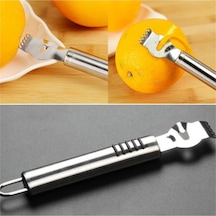 2 Adet Limon Portakal Kabuğu Çizme Soyma Soyucu Aparat Narenciye Soyucu Gri Diğer