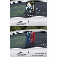 Özel Karakter Kapı Direk Folyo Sticker Etiket