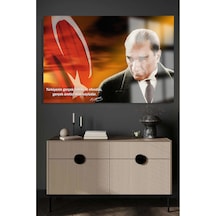 Atatürk Ve Çiftçi Tarım Cam Tablo Şık Duvar Tablosu Parlak Ve Net Görüntü Ev Ve İş Yeri Ev Hediyesi Dayanıklı Cam Yapı Kafe Ve Ofis İçin
