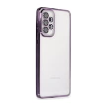 Samsung Galaxy Uyumlu, A73 5g Kılıf Lensli Silikon - Mor