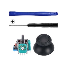 Ps5 Analog Motor Ve Topuz 1+1 Tornavida Ayırıcı Set Playstation 5 Kol Tamir Seti Yedek Parça Renkli