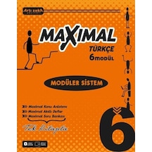 Artı Zeka Yayınları 6 Sınıf Maxımal Türkçe Modüler Sistem Seti 6 Modül