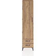 Hyperion Dolap 5 Raflı 2 Çekmeceli Tek Kapaklı 44x44x195 Çam-çam Çam