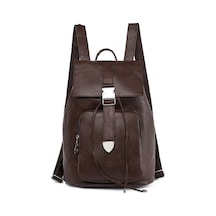 Gündelik Basit Doku Üniversite Öğrencisi Sırt Çantası Koyu Kahverengi İo Koyu Kahverengi