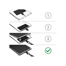 Samsung Galaxy J7 Prime 2 Kılıf Ipli Askılı Kiss 1592 Siyah