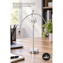 3 Adet Newton Denge Adam Metal Masaüstü Denge Figürü 20 X 16 Cm, Masa Dekoru Ve Ofis Oyuncağı, Newton Balance Toy Alk2522 1