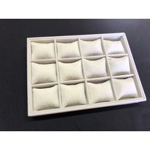 Yerli Sertex Kuması Krem Renk Yastıklı Bileklik&saat Tablası Çok Renkli