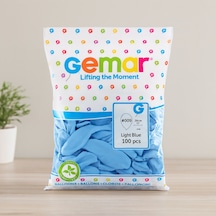 Açık Mavi 10 İnç 26 Cm Latex Balon - 100 Adet Standart