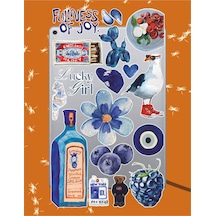 Lucky Girl Retro Sticker Seti Laptop Ajanda Notebook Tablet Telefon Defter Etiket Bullet Journal Diğer