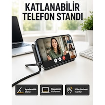 240w Type-c To Type-c Telefon Stand Özellikli Şarj Kablosu 74566213