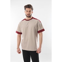 Madmext Bej Omzu Şerit Detaylı Erkek T-shirt E7125 Bej Madmext Bej Omzu Şerit Detaylı Erkek T-shirt E7125 Bej