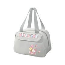 Jian Fan Karikatürlü Eğlenceli Is Koruma Çantası Yemek Kutusu-gri Gri