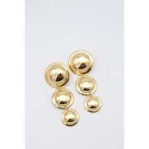Çelik Küpe 14 K-17222 70mm Çok Renkli