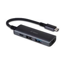 Ttec 4in1 100w Type C Çoğaltıcı Çevirici Hub, 2x Usb, 1x Pd Type C Ve 1x 4k Hdmi Girişli Çoğaltıcı Adaptör
