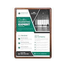 B2 Ahşap Görünümlü Alüminyum Çerçeve 5li Paket