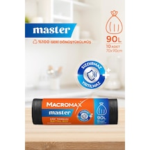 Macromax Master Çöp Torbası Battal Boy 10'lu X 4 Adet