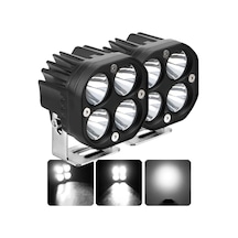 Baja Style 7.7 Cm Beyaz Xhp50 Led Spot Projektör Çalışma Lambası Off Road Spot Sel Kombo Delici Yayıcı Işık Çubuğu Pod Araç Motorsiklet Işıkları Yardı