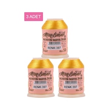 3 Adet Altınbaşak Oya Ve Dantel İpi 20 Gr - Royaleks - No: 397 Çok Renkli