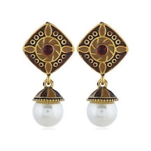 Tongxida Bohemya Uzun Küpeler Bayan Renkli Retro Akrilik Püskül Küpe Yunnan Etnik Stili Bej Küpeweh282 Kadın İçin Bej