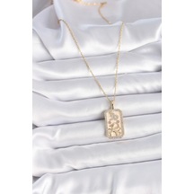 316l Çelik Gold Renk Zincir Oğlak Burcu Zirkon Taşlı Kadın Kolye - Tj-bko9459 Çok renkli