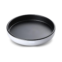 Siyah Çok Fonksiyonlu 360 Dönen Baharat Depolama Raf Raf Kaymaz Su Geçirmez Mutfak Düzenleyici Aksesuarları 25cm Siyah