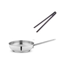 Schafer Çelik Tava 24 Cm Ve Silikon Maşa