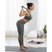 Pilates Bar Direnç Çubuğu Kas Tonlama Ve Esneklik Artırıcı Tasarım - Lisinya Mor