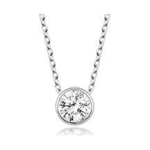 Swarovski Zirconia Minimal Yuvarlak Detaylı Kolye