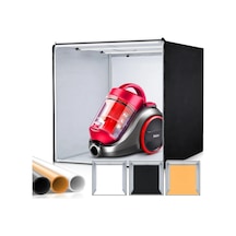 80x80x80 Led Işıklı Ürün Fotoğraf Çekim Kabini - Büyük Boy Stüdyo Çadırı