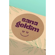 Sana Geldim Kraft Sticker 3x3cm St2261 Çok Renkli