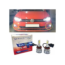 Vw Polo Mk6 Led Xenon Sis Farı Ampulü H8 Duo Yeni Seri Beyaz 2017+