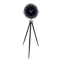 Büro Ev Ofis Hediyesi İçin Trend Krom Tripod Ayaklı Saat Diğer