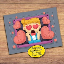 Kalpli Sevgi Dolu Çocuk-çocuklara Özel Puzzle Yapboz Tablo-150pz